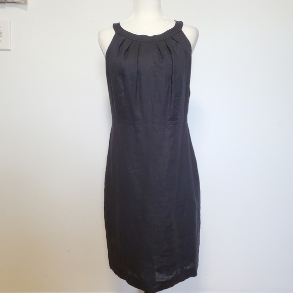 Anne Taylor LOFT Black Linen Dress - Picture 1 of 6